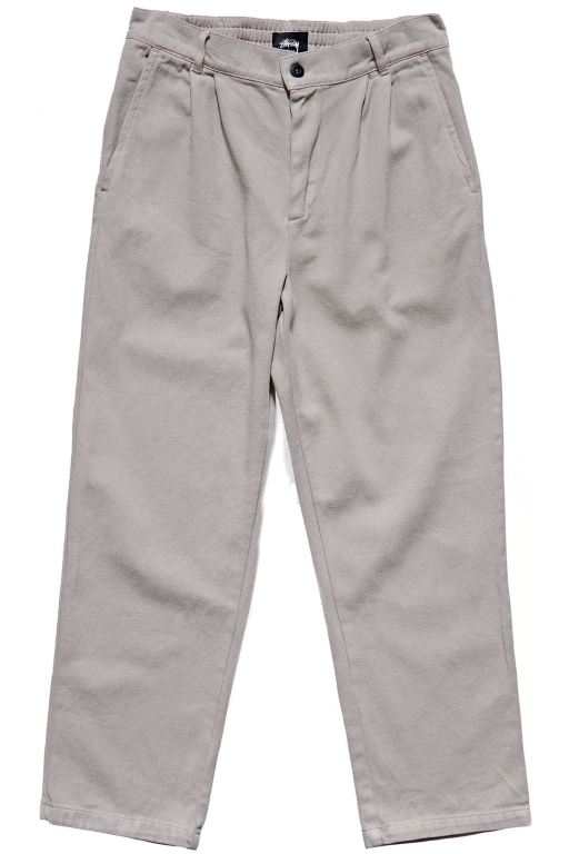 Stussy Mens Charlie Pleat Pants Brown - TPYFM8079